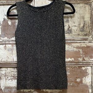 Black and Gold Tank Top, Size M